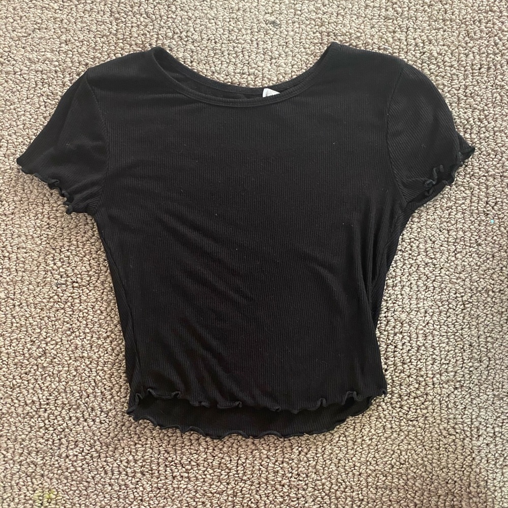Black Crop Top